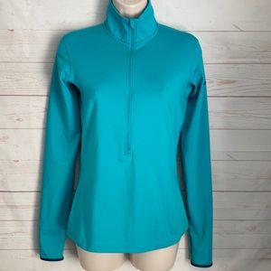 Nike Pro Dri-Fit Sz S Aqua Pull over Athletic top